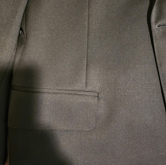 Men Canali Black Wool 54R EU / 44R Suit - Picture 4 of 16